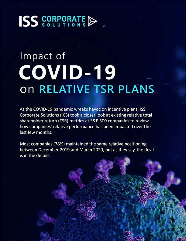 Impact of Covid-19 on Relative TSR Plans Impact of Covid-19 on Relative TSR Plans