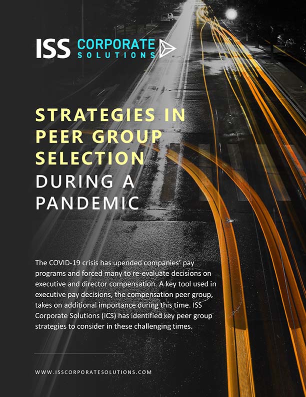 Strategies in Peer Group Selection During a Pandemic Strategies in Peer Group Selection During a Pandemic