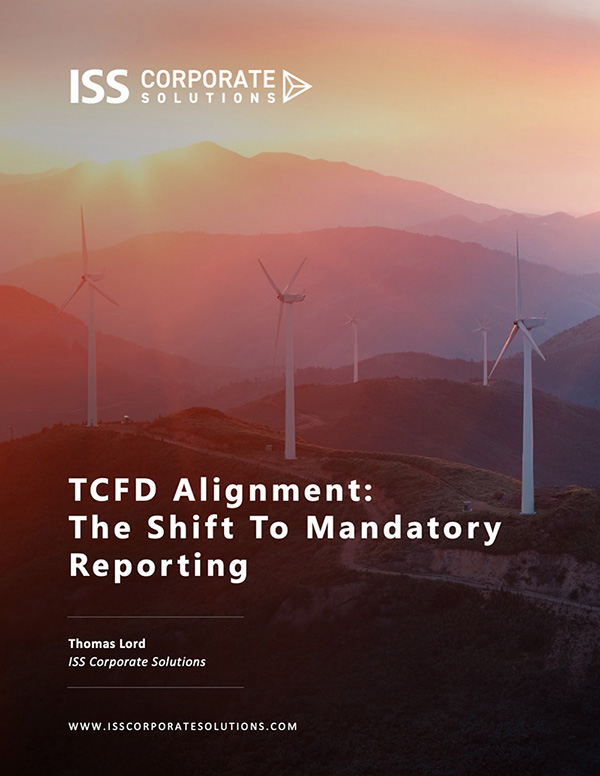 TCFD Alignment: The Shift To Mandatory Reporting TCFD Alignment: The Shift To Mandatory Reporting
