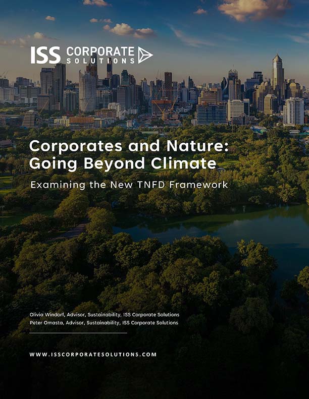 Corporates and Nature: Going Beyond Climate Corporates and Nature: Going Beyond Climate