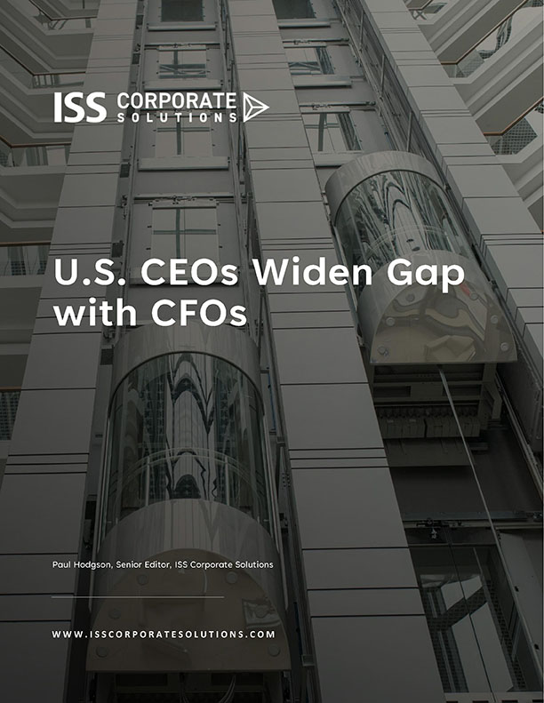 U.S. CEOs Widen Pay Gap With CFOs U.S. CEOs Widen Pay Gap With CFOs
