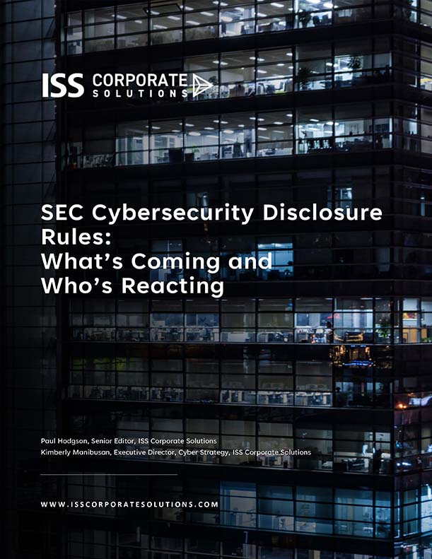SEC Cybersecurity Disclosure Rules: What’s Coming and Who’s Reacting SEC Cybersecurity Disclosure Rules: What’s Coming and Who’s Reacting