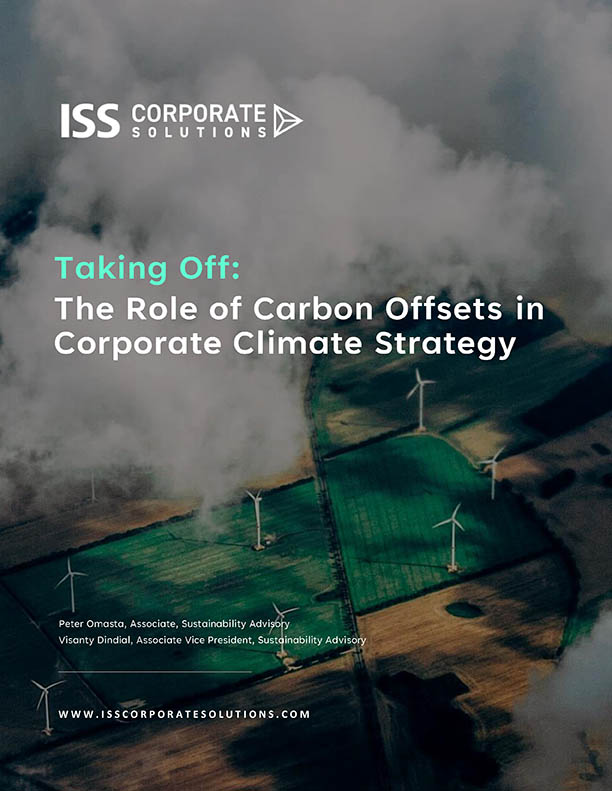 Taking Off: The Role of Carbon Offsets in Corporate Climate Strategy Taking Off: The Role of Carbon Offsets in Corporate Climate Strategy