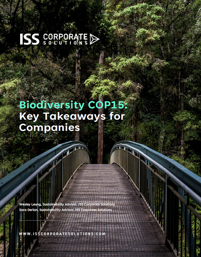 Biodiversity COP15: Key Takeaways for Companies Biodiversity COP15: Key Takeaways for Companies