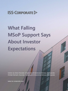 What Falling MSoP Support Says About Investor Expectations