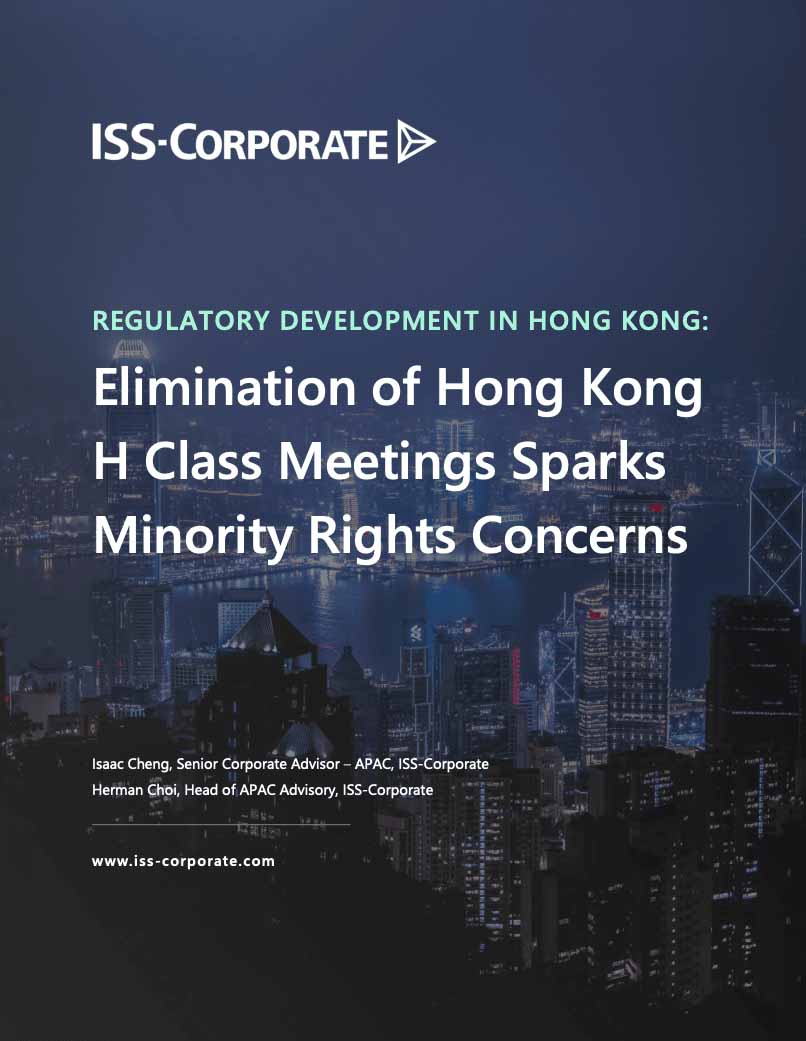 Regulatory Development in Hong Kong: Elimination of Hong Kong H Class Meetings Sparks Minority Rights Concerns