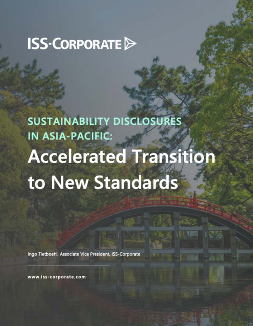 Sustainability Disclosures in Asia-Pacific: Accelerated Transition to New Standards
