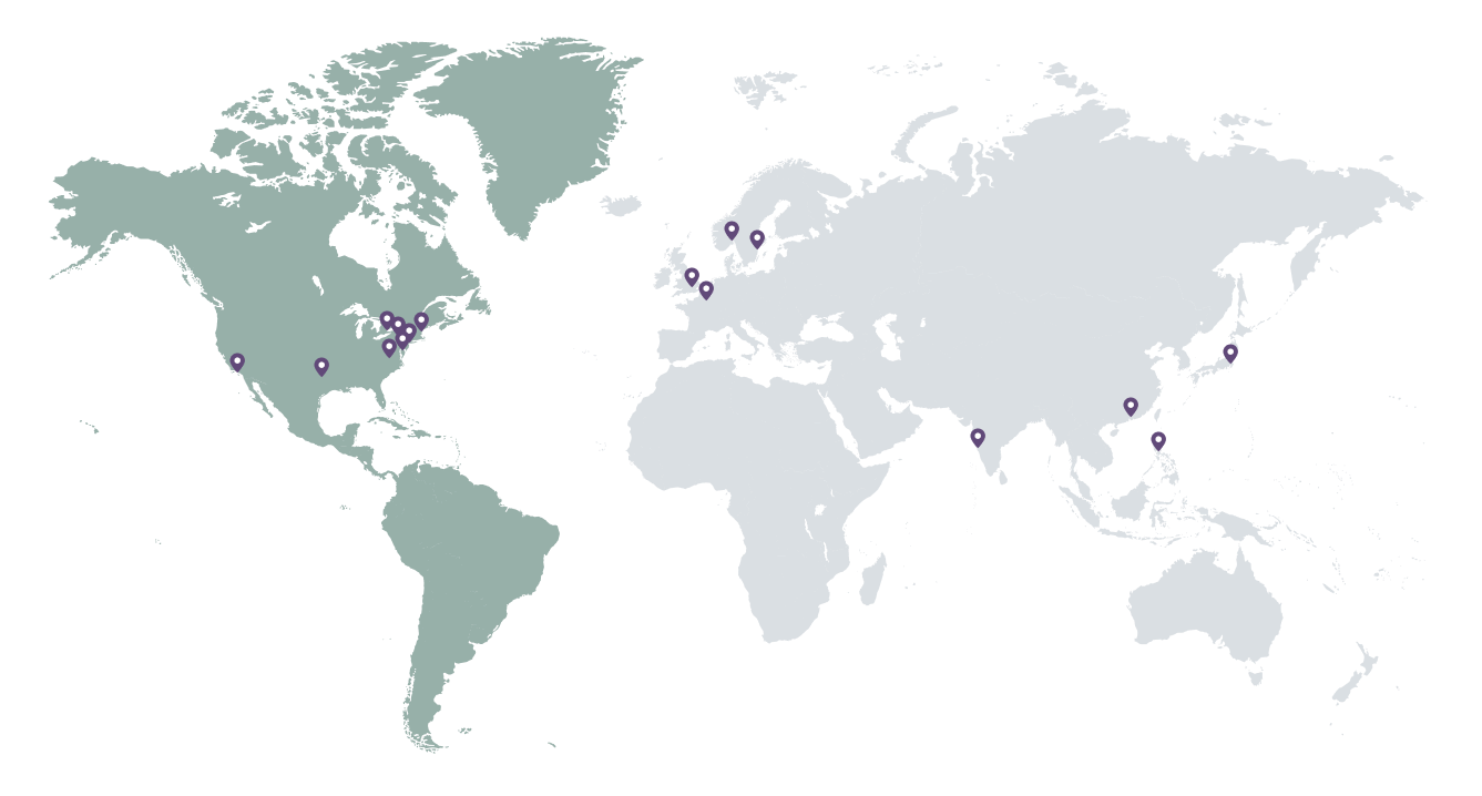 ISS Offices in the Americas Map of the americas