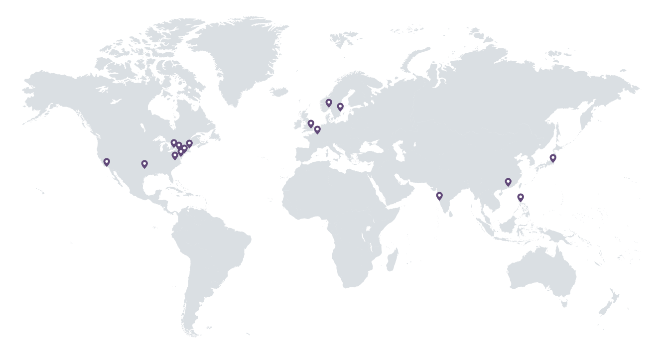 ISS Offices Around the World Map of the world