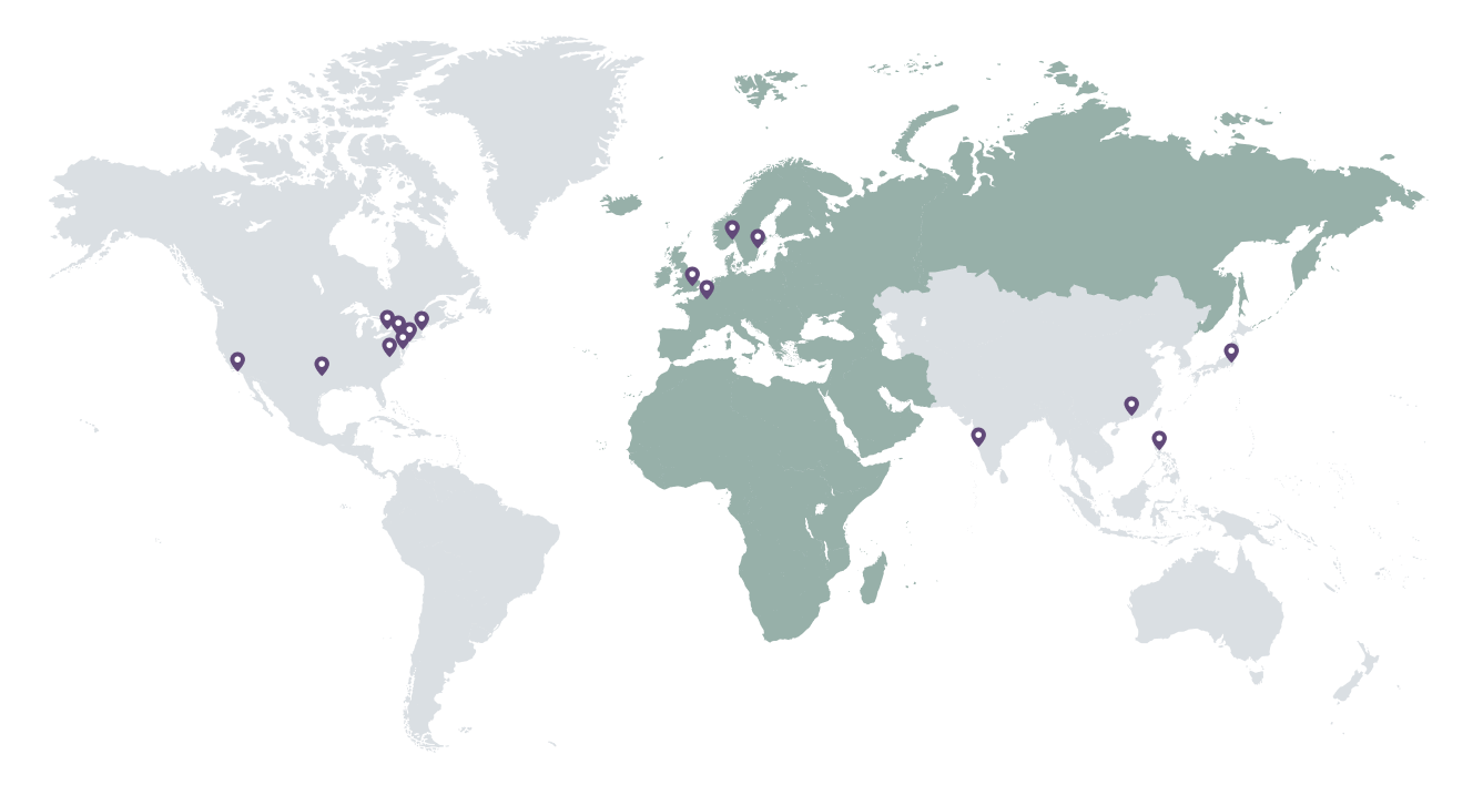 ISS Offices in EMEA Map of the emea